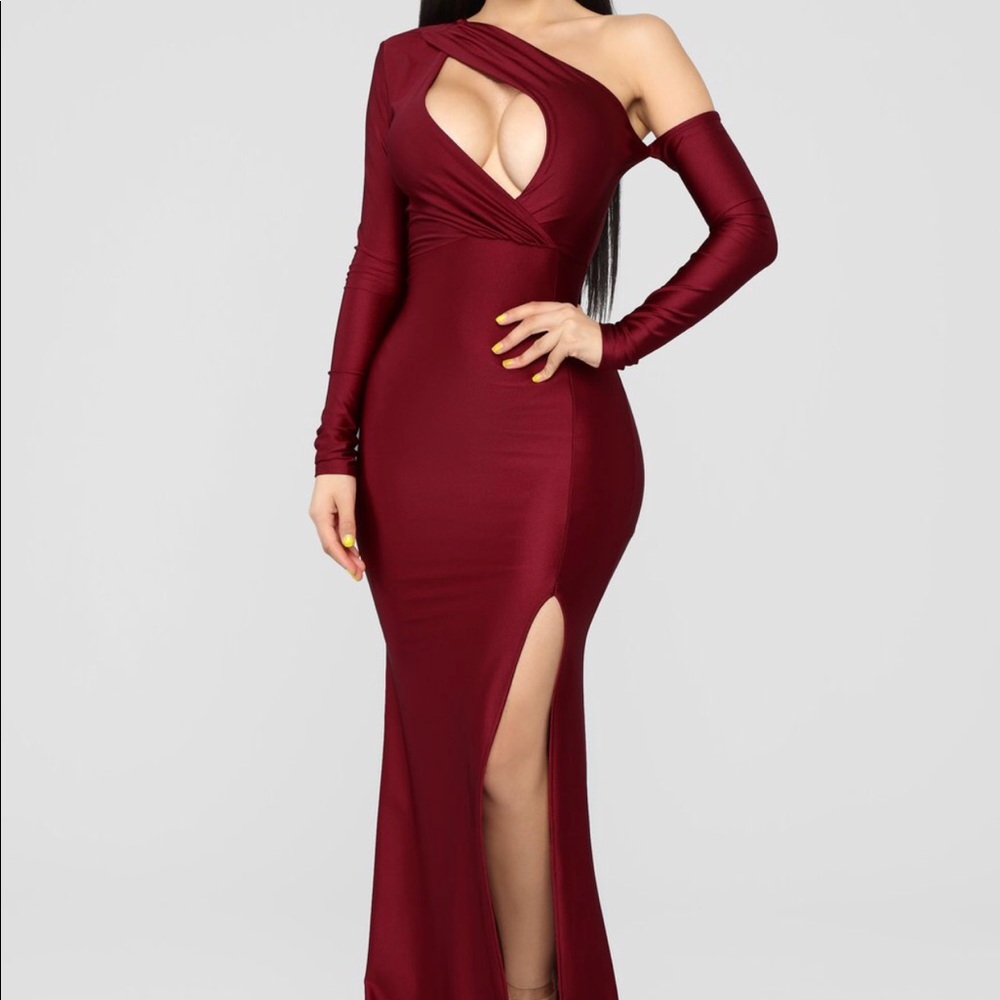 Burgundy Dress